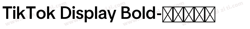 TikTok Display Bold字体转换